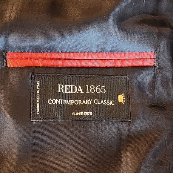 TailoRED Men's Union Made Blazer 46L REDA 1865 Super 130’s Luxury Italian Wool - Picture 11 of 16